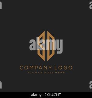 SD Letter logo icon design Stock Vector