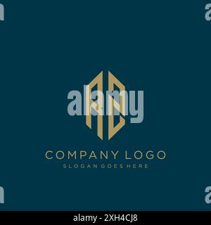 RZ Letter logo icon design Stock Vector