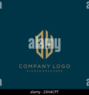 QY Letter logo icon design Stock Vector
