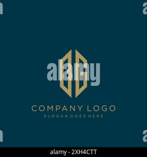 QG Letter logo icon design Stock Vector