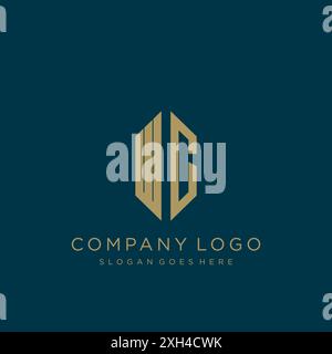 WC Letter logo icon design Stock Vector