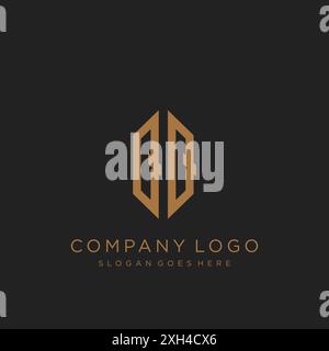 QQ Letter logo icon design Stock Vector