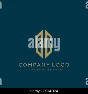 QC Letter logo icon design Stock Vector