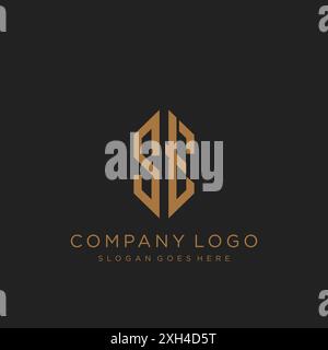 ST Letter logo icon design Stock Vector