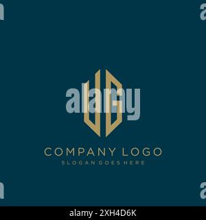 UG Letter logo icon design Stock Vector