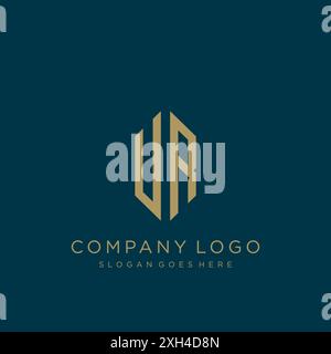 UR Letter logo icon design Stock Vector