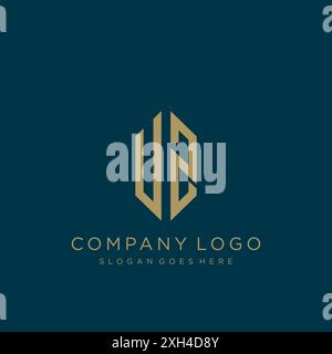 UZ Letter logo icon design Stock Vector