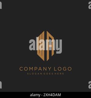 WA Letter logo icon design Stock Vector