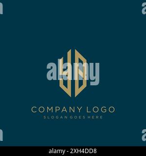 YB Letter logo icon design Stock Vector