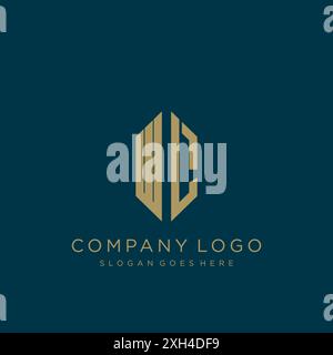 WL Letter logo icon design Stock Vector