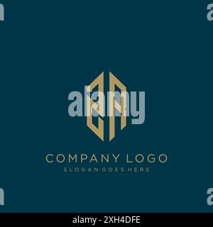 ZR Letter logo icon design Stock Vector