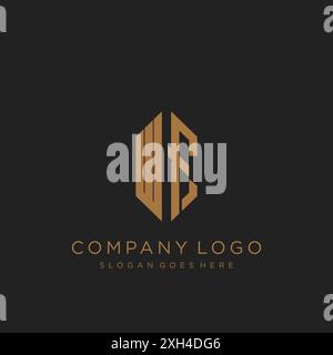 WF Letter logo icon design Stock Vector