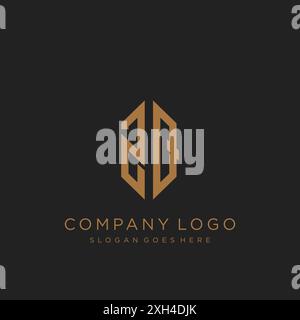ZQ Letter logo icon design Stock Vector