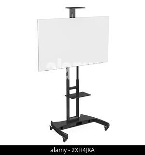 Blank Projector Screen Isolated Stock Photo