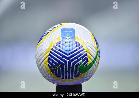 Sao Paulo, Brazil. 11th July, 2024. Ball from the game between Palmeiras and Atletico-GO at Allianz Parque in Sao Paulo, Brazil, the match is valid for the Campeonato Brasileiro Serie A (Roberto Casimiro/SPP) Credit: SPP Sport Press Photo. /Alamy Live News Stock Photo