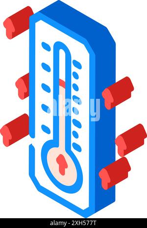 Temperature Rise icon. 3d illustration from climate change collection ...
