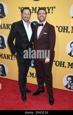 Ny. 11th July, 2024. Kevin McCollum, Lucas McMahon at arrivals for OH, MARY! Opening Night on Broadway, Lyceum Theatre, New York, NY, July 11, 2024. Credit: Quoin Pics/Everett Collection/Alamy Live News Stock Photo