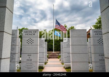 A monument in remembrance of the heroes in Knoxville, Tennessee Stock Photo