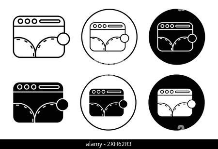 bounce rate icon Stock Vector