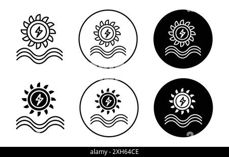 hydropower icon Stock Vector