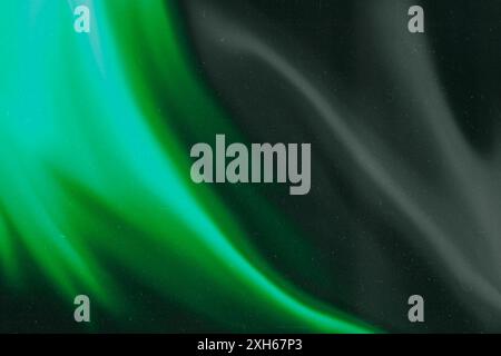 Abstract retro grunge decorative relief with film dust texture and green flames. Rough colored illustration background. Stock Photo