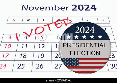 USA Flag Lapel Pin – Election 2024, Republican/Democrat – Austrian Crystal, Silver Plated