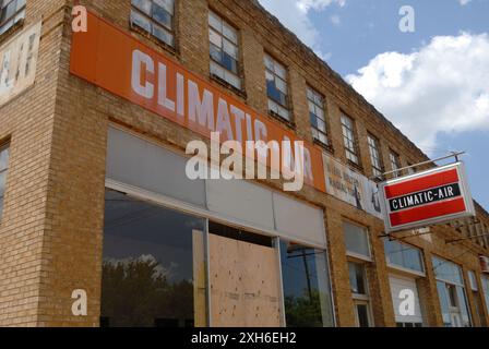 Abandoned building in Tyler TX USA Stock Photo