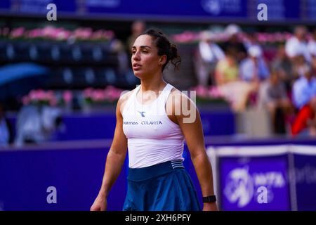 Båstad, WTA 125, Sweden, 07 12 2024, Semi-final Martina Trevisan against Louisa Chirico. Stock Photo