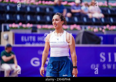 Båstad, WTA 125, Sweden, 07 12 2024, Semi-final Martina Trevisan against Louisa Chirico. Stock Photo