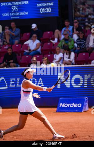 Båstad, WTA 125, Sweden, 07 12 2024, Semi-final Martina Trevisan against Louisa Chirico. Stock Photo