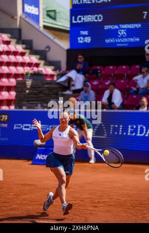 Båstad, WTA 125, Sweden, 07 12 2024, Semi-final Martina Trevisan against Louisa Chirico. Stock Photo