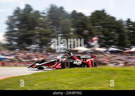 Lexington, Oh, USA. 7th July, 2024. PIETRO FITTIPALDI (30) of Miami, Florida drives on track the Honda Indy 200 at Mid-Ohio at the Mid-Ohio Sports Car Course in Lexington OH. (Credit Image: © Walter G. Arce Sr./ASP via ZUMA Press Wire) EDITORIAL USAGE ONLY! Not for Commercial USAGE! Stock Photo