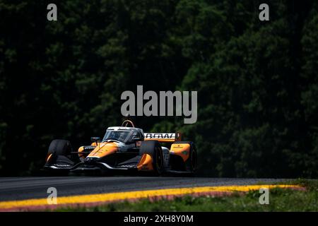 Lexington, Oh, USA. 7th July, 2024. ALEXANDER ROSSI (7) of Nevada City, California drives on track the Honda Indy 200 at Mid-Ohio at the Mid-Ohio Sports Car Course in Lexington OH. (Credit Image: © Walter G. Arce Sr./ASP via ZUMA Press Wire) EDITORIAL USAGE ONLY! Not for Commercial USAGE! Stock Photo