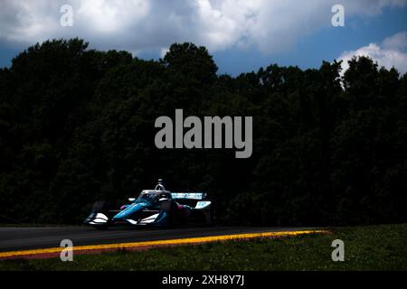 Lexington, Oh, USA. 7th July, 2024. JOSEF NEWGARDEN (2) of Nashville, Tennessee drives on track the Honda Indy 200 at Mid-Ohio at the Mid-Ohio Sports Car Course in Lexington OH. (Credit Image: © Walter G. Arce Sr./ASP via ZUMA Press Wire) EDITORIAL USAGE ONLY! Not for Commercial USAGE! Stock Photo