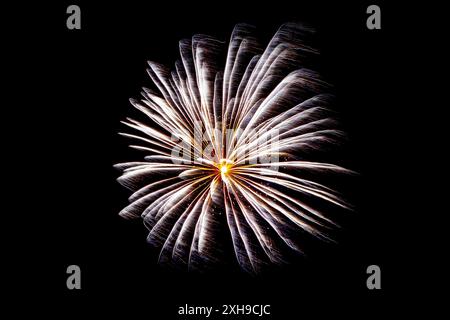 Firework display celebrating Guy Fawkes night in London Stock Photo