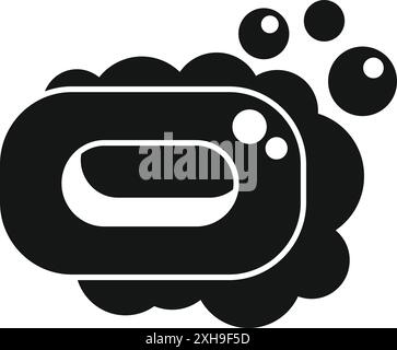 soap bar hygiene glyph icon vector illustration Stock Vector Image ...