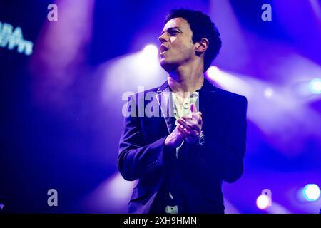 ROTTERDAM - British singer and pianist Jamie Cullum will perform during the first day of the North Sea Jazz Festival 2024. Visitors to the festival can enjoy more than 150 performances in Rotterdam Ahoy over three days. ANP PAUL BERGEN netherlands out - belgium out Credit: ANP/Alamy Live News Stock Photo