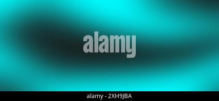 Blurred abstract background with grainy texture featuring a smooth gradient from light blue to dark blue Stock Photo