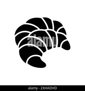 croissant icon vector design template in white background Stock Vector ...