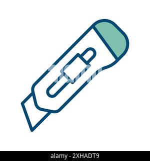 cutter knife icon vector design template in white background Stock Vector