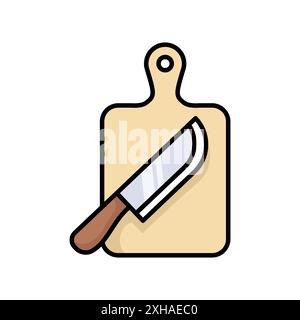 cutting board icon vector design template in white background Stock Vector