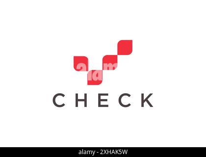 Minimal and professional check mark  logo design template. Tick mark Stock Vector