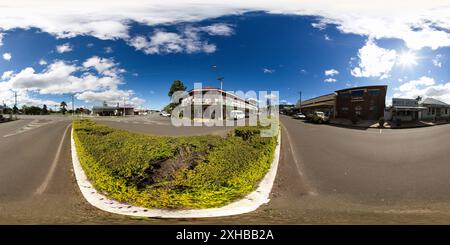 360 degree panoramic view of 360° panoramic image of the historic Malanda Hotel which is reputed to be the largest timber hotel in Australia.