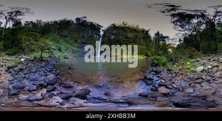 360 degree panoramic view of 360° panoramic image of Nandroya Falls Wooroonooran National Park Queensland Australia