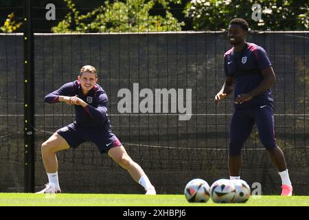 Weimar, Germany. 13 July, 2024. Conor Gallagher of England during the UEFA EURO 2024 - England Official MD-1 training session at Weimarer Land ENG – TBCTC – Spa & GolfResort Weimarer Land. Credit: Meng Gao/Alamy Live News Stock Photo