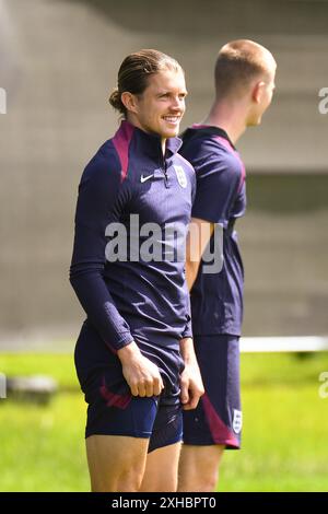 Weimar, Germany. 13 July, 2024. Conor Gallagher of England during the UEFA EURO 2024 - England Official MD-1 training session at Weimarer Land ENG – TBCTC – Spa & GolfResort Weimarer Land. Credit: Meng Gao/Alamy Live News Stock Photo