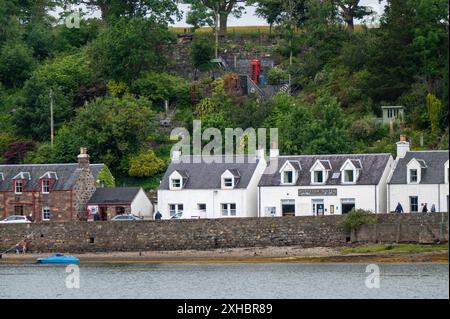 Scottish Highlands, Scotland, 2024 Houses on the seafront in Plockton ...