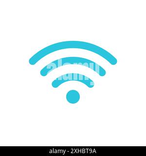 Signal icon. Isolated on white background. From blue icon set. Stock Vector
