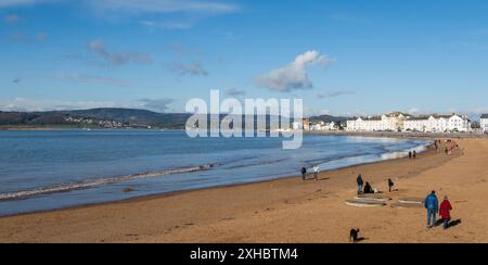 Exmouth beach in East Devon, United Kingdom Stock Photo