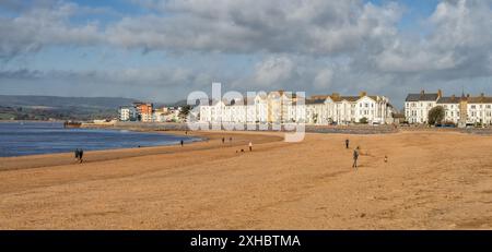 Exmouth beach in East Devon, United Kingdom Stock Photo